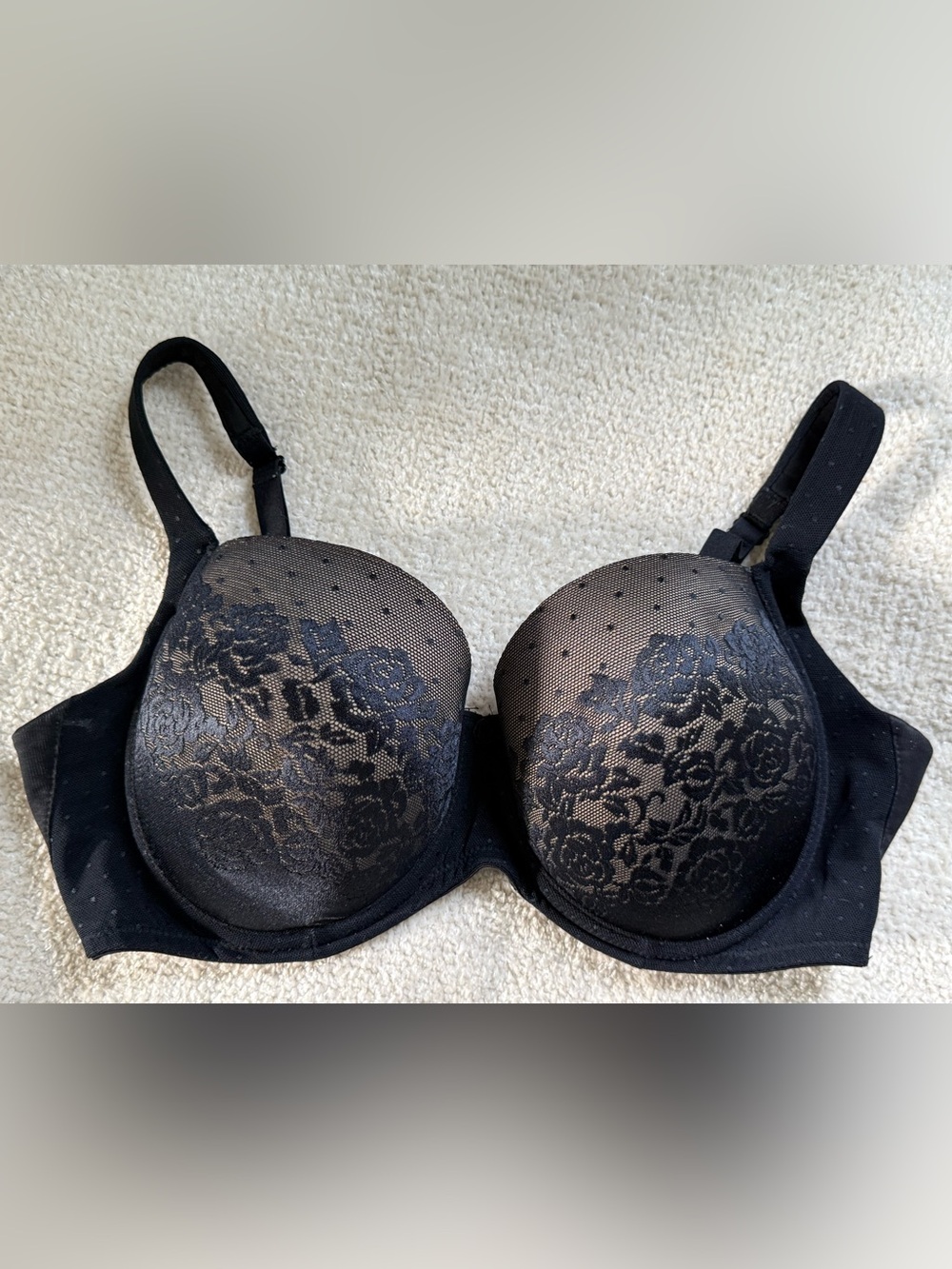 Soma Stunning Support Black Lace Bra 34DD